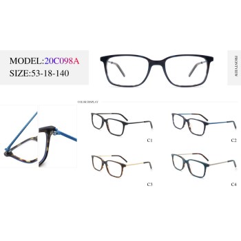 2023 Cat Eye Ultralight Adult Acetate Optical Frame With Metal Temple