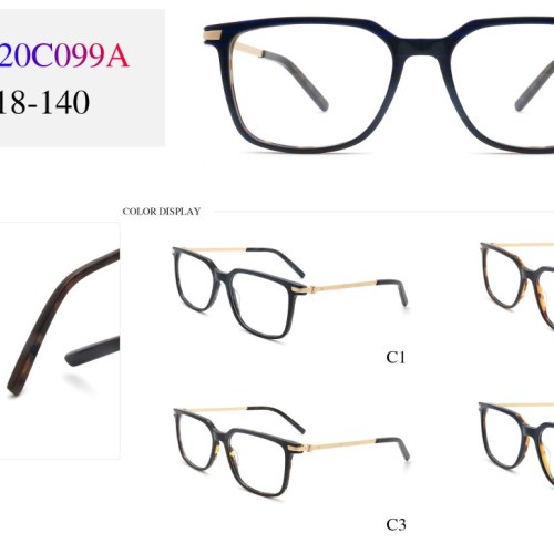 2023 Cat Eye Ultralight Adult Acetate Optical Frame With Metal Temple