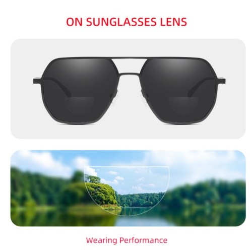 OEM 2 Pcs Reusable Stick-on Presbyopic Lenses Magnification Reading Glasses Lenses Bifocal Lenses Adhesive For Hyperopia