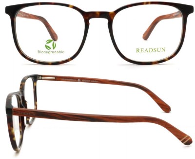 Best Selling Bio-Acetate Optical Frame with Wooden Texture