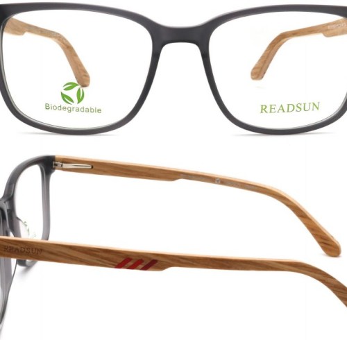 Best Wooden Texture Selling Bio-Acetate Optical Frame