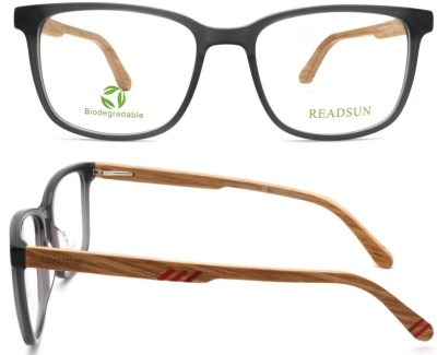 Best Wooden Texture Selling Bio-Acetate Optical Frame