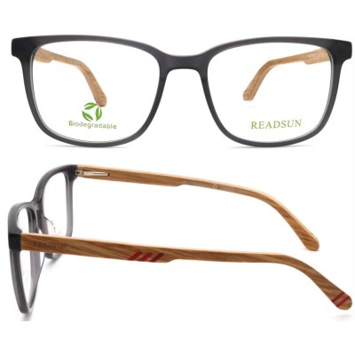 Best Selling Bio-Acetate Optical Frame with Wooden Texture
