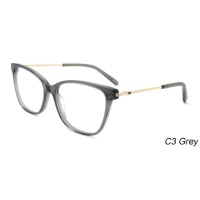 Thin Metal Temple Tortoise Ultralight Adult Acetate Optical Frame for Unisex