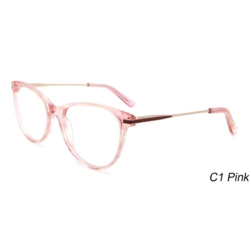 Acetate Metal Spring Hinge Ultralight Adult Optical Frame