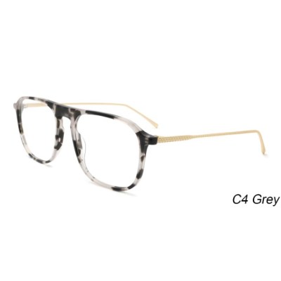 Thin Metal Temple Ultralight Acetate Optical Frame for Adult