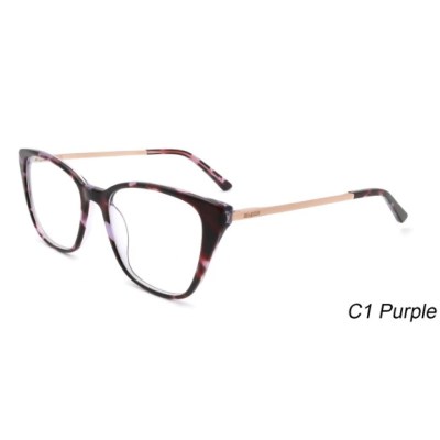 Wholesale Metal Spring Hinge Adult Acetate Optical Frame