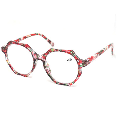 Fashionable Polygon Reading Glasses Black Colour Frame Style Lens Material Source Place Model