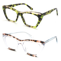 High quality stitching process variety of colors cat eye women's acetate sunglasses