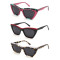 High quality stitching process variety of colors cat eye women's acetate sunglasses