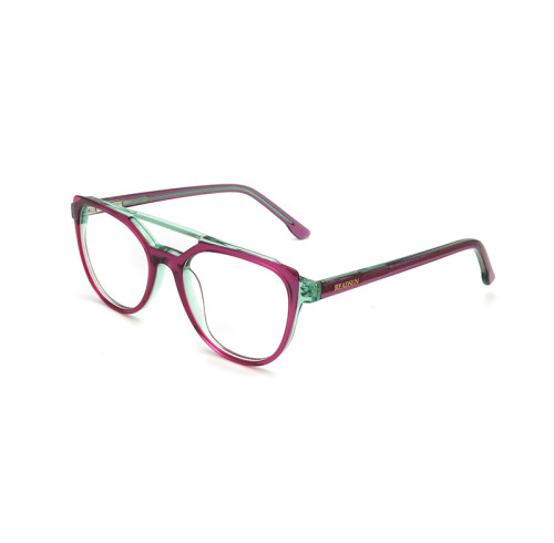 New Acetate Frame Double Bridge Teenager Optical Frame