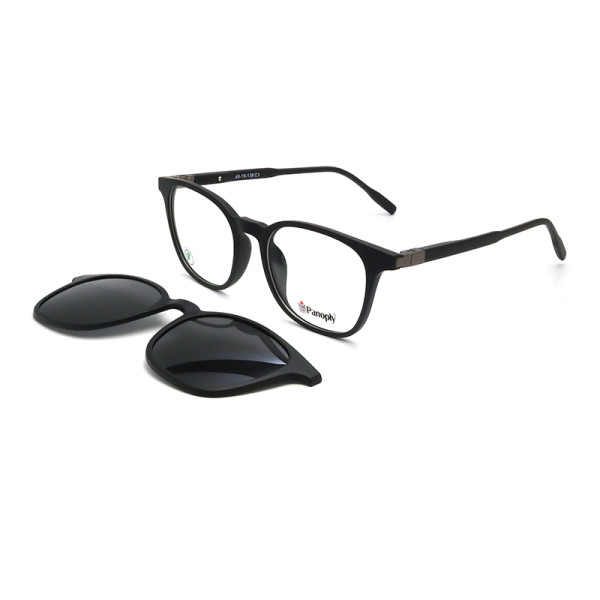 OEM Magnetic Tr90 Optical Frame with Clip on Sunglasses
