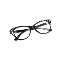 Cat eye diamond plastic women reading glasses