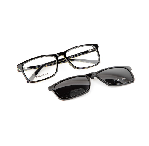 acetate clip on optical frame Women /men Polarized lense