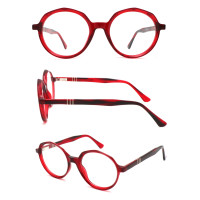 wholesale vintage acetate optical frames round thick eyeglasses frames retro tortoise eyewear for women