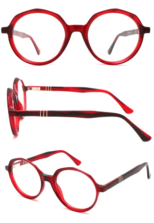 wholesale vintage acetate optical frames round thick eyeglasses frames retro tortoise eyewear for women