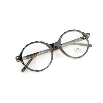 Acetate Vintage round women optical frame