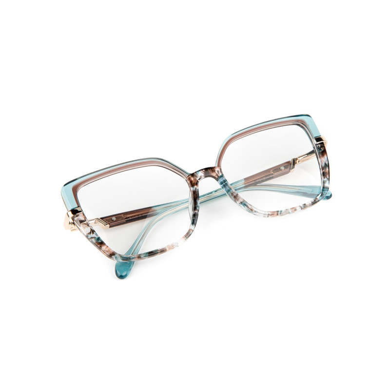 Acetate fashion polygon optical frame