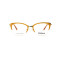 Cat eye acetate half frame eyebrow optical frame with metal temple