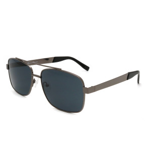 2023 High Quality Full Rim Frame Polarized Metal Double Bridge Sunglasses