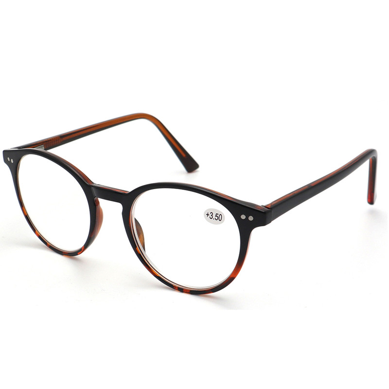 oem customized round RCP172188 reading glasses temple and hinge detail