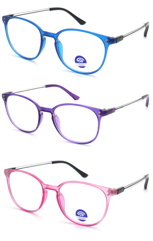 Colorful Rainbow Women Beautiful Design Spectacle Lady Plastic Frames Reading Eyewear