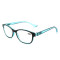 2023 Reasun CHEAP plastic transparent blue reading glasses with metal spring hinge