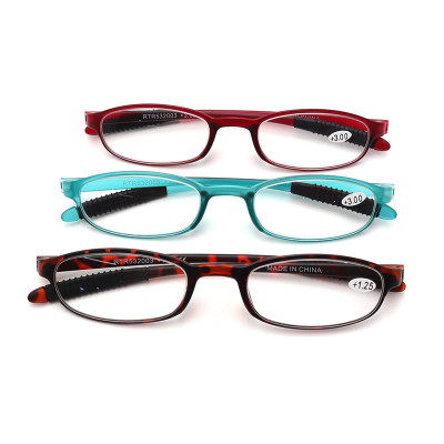Tr90 Anti Blue Light Portable Reading Glasses with Rubber Temple Tip