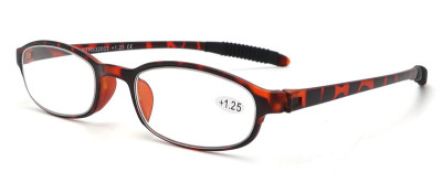 Tr90 Anti Blue Light Portable Reading Glasses with Rubber Temple Tip