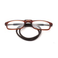 2024 New design long arms hang neck adjustable magnetic foldable TR90 reading glasses