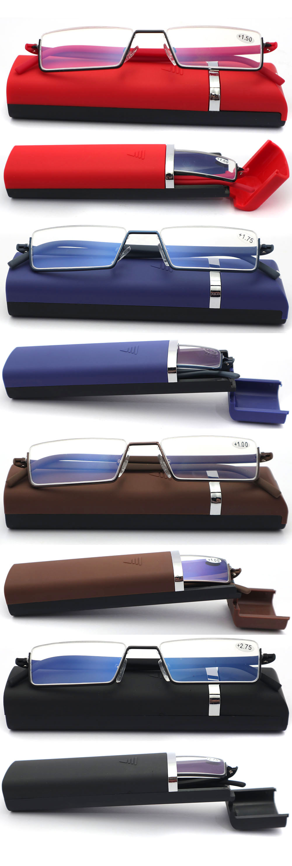 portable metal reading glasses