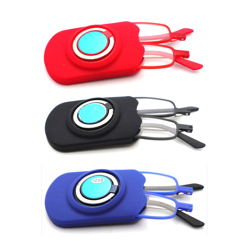 New Design Slim Reading Glasses Cell Phone Portable Holder Reading Glasses for Women Men