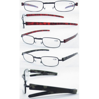 Lightweight Fashionable Portable Reading Glasses and Easy to Carry Cost-Effective Men Folding Reading Glasses with Glasses Case