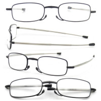 Pocket with Case Metal Folding Reading Glasses for Older