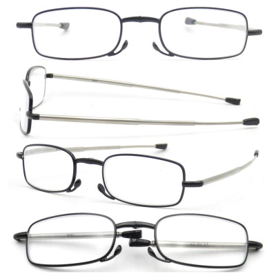 Pocket with Case Metal Folding Reading Glasses for Older
