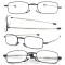 Pocket with Case Metal Folding Reading Glasses for Older