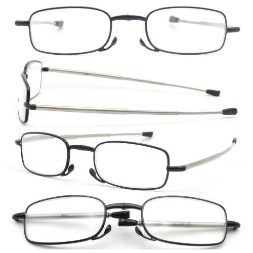 Pocket with Case Metal Folding Reading Glasses for Older