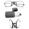 Pocket with Case Metal Folding Reading Glasses for Older