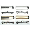 Pen Case Reading Glasses with Aluminum Box Portable Metal Readers for Old Men with Spring Hinges