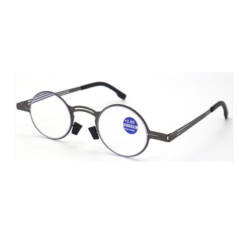 Ultralight Portable Mens Reading Glasses Blue Light Blocking Metal Reading Glasses Factory