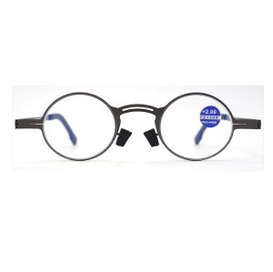 Ultralight Portable Mens Reading Glasses Blue Light Blocking Metal Reading Glasses Factory
