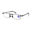 Portable Metal Frame Reading Glasses Anti-Blue Light Reading Glasses with Case
