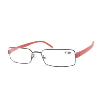 Classic Vintage Designer Women Men Slim Square Metal Frame Anti Blue Light Blocking Business Reading Glasses