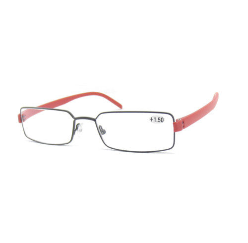 Classic Vintage Designer Women Men Slim Square Metal Frame Anti Blue Light Blocking Business Reading Glasses