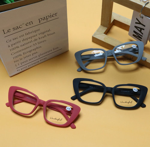 Wholesale Custom Black Frame Full Rim Fashion Reading Glasses