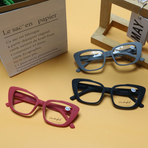 Wholesale Custom Black Frame Full Rim Fashion Reading Glasses