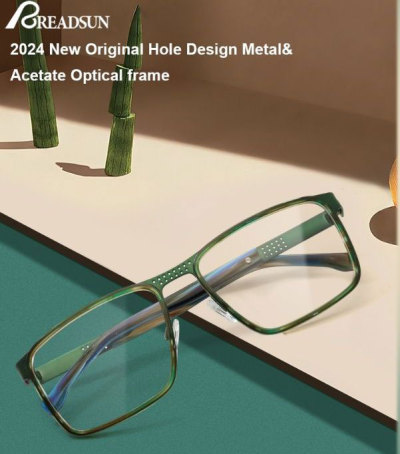 2024 New Original Design Metal & Acetate Optical Frame Support customization