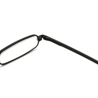 readsun Unisex Portable Metal thin frame reading glasses with pen box