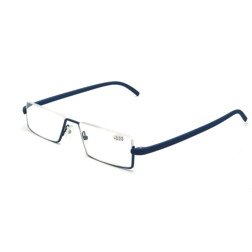 Half Frame Business Metal portable pen Eyeglasses Reading Glasses Frames for Men