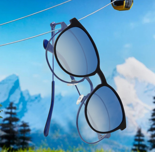 Original Designed Metal Based Frame With Acetate Clip On